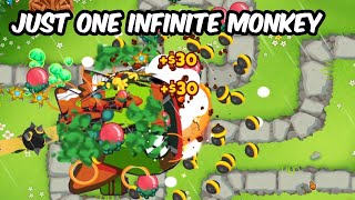 Soloing Bloonarius with The Enhancement Monkey BTD6 MODDED [upl. by Tews]