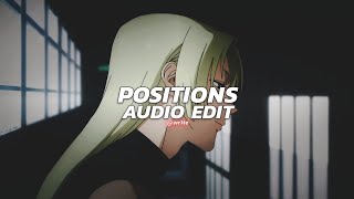 positions  ariana grande tiktok remix edit audio [upl. by Yehs751]