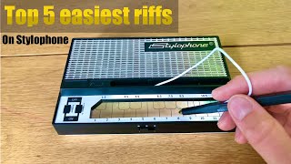 Tutorial TOP 5 Easiest Riffs On Stylophone  How to play top 5 easy songs [upl. by Dempsey]