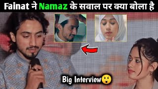 Mr Faisu And jannat zubair Namaz के सवाल पर क्या बोले  Fainat New song Tu mera Misra hai interview [upl. by Kerman955]