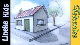 HUIS tekenen voor beginners in stappen [upl. by Nahor]