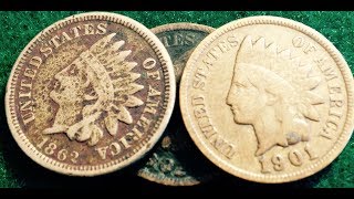 High amp Low Valued Indian Head Pennies 18591909 [upl. by Arola925]