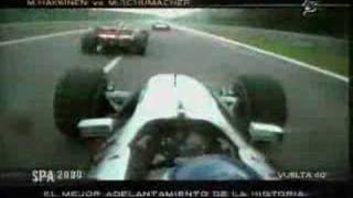 M Hakkinen vs M Schumacher  Spa 2000 [upl. by Rivi]