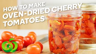 How to Make OvenDried Cherry Tomatoes  Summer Recipes  Countdown Recipes [upl. by Anyl]