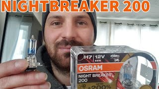 OSRAM NIGHT BREAKER 200 REVIEW  LUX TEST [upl. by Eyaf]