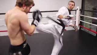 Muay Thai vs Taekwondo  Shane Fazen vs KwonKicker [upl. by Fairlie]