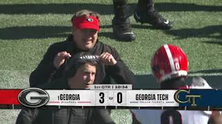 Georgia at Georgia Tech  2021 Georgia Football  Game 12 [upl. by Sirob]