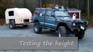 Building an offroad teardrop camper to have behind my Jeep in Sweden [upl. by Litnahc788]