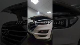 Tucson PPF in progress hyundai tucson paintprotection hassaanalamofficial cars safettly [upl. by Darrey]