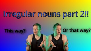 Irregular nouns part 2 Beginner English Comprehensible input [upl. by Eahsram611]