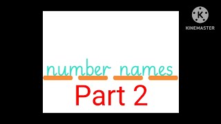 Number names part 2 21 to 30 [upl. by Acim186]