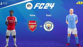 FC 24  Arsenal Vs Manchester City 0  5  Premier League  GameplayOnline Match 4K800z [upl. by Eisus]