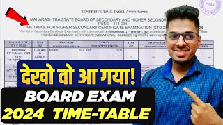 Board Exam Time Table Class 12 Maharashtra Board 2024 HSC By Abhishek Sir Chemistry [upl. by Nirrad]