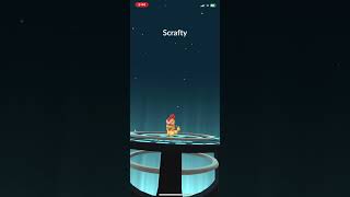 Scraggy tran into scrafty Pokémon go 360 [upl. by Eicyac359]