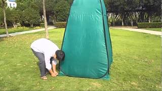 How to setup and folding portable toilet tent [upl. by Crofton655]