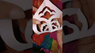 Paper ranguli design paper snowflake trending diy youtube viralvideo [upl. by Cornelle350]