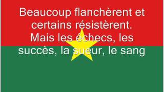 Hymne national du Burkina Faso [upl. by Michael]