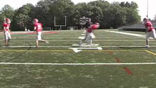 Running Back Handoff Drill [upl. by Oiramel]