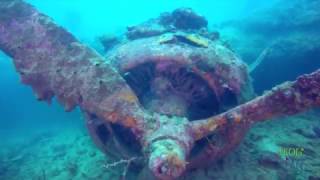 B24 Liberator Bomber Wreck Dive  Togean Islands [upl. by Swisher]