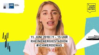 Komm zum AzubiSpeedDating der IHK am 11 Juni 2018 [upl. by Ramey859]