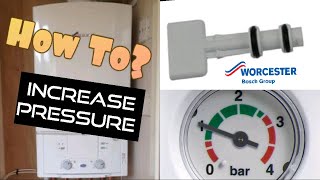 How to top Worcester Bosch water pressure with key  Low water pressure on Worcester Greenstar i [upl. by Adnat]