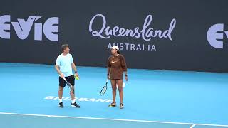 Naomi Osaka trains in Brisbane as a return to tennis nears 大坂 なおみ [upl. by Redfield447]