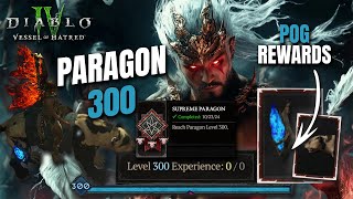 MAX PARAGON 300 DONE GG REWARDS amp NEW MOUNT IN Diablo 4 Vessel of Hatred [upl. by Eronel]