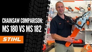 Which Chainsaw Should I Get STIHL MS 180 vs MS 182 [upl. by Airdnoed]