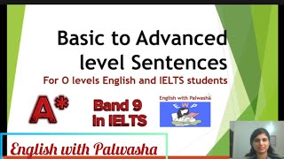 Learn Advanced Level Sentences Olevels and IELTS students advancedenglish [upl. by Honan]