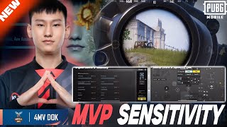 4MV DOK PUBG NO RECOILZERO RECOIL SENSITIVITY CODE  NEW BGMI BEST SENSITIVITY SETTINGS [upl. by Aicsile728]