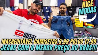 FORNECEDOR SECRETO DE CAMISETAS À PARTIR DE 999 ELE COBRE QUALQUER PREÇO brás camisetas moda [upl. by Adolphus]