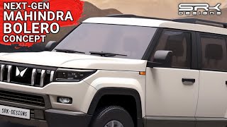 NextGen Mahindra Bolero SUV Concept  Rendering  SRK Designs [upl. by Anilek]