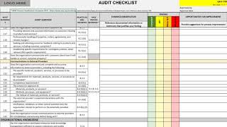 ISO 9001 Audit Checklist [upl. by Aihselat]