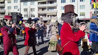 Näbelhüüler in Adligenswil Rätsche Fasnacht [upl. by Initirb]