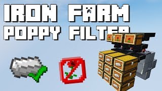 Minecraft Iron Farm Poppy Filter [upl. by Ablem]