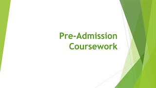 EMU Occupational Therapy Program Preadmission Courses [upl. by Fortunna]