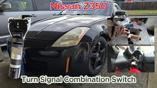 Nissan Z350 Turn Signal Combination Switch Replacement [upl. by Hartley]