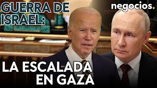 GUERRA DE ISRAEL  Putin y Biden ante la escalada el “punto de ruptura” en Gaza y amenaza en Europa [upl. by Ahsilet]