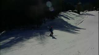 Skiing the 10km La Longia run down into Ortisei Dolomites [upl. by Liggitt139]