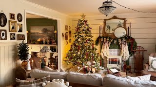 Vintage Christmas Home Tour With Thrifted Finds [upl. by Serafina]