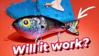 Swimbait tail experiment Adding a tail to a swimbait lure lurefishing swimbait luremaking [upl. by Engdahl]