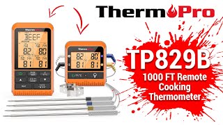 ThermoPro TP829 Super Long Range Wireless Meat Thermometer with 4 Probes Setup Video [upl. by Gabby]