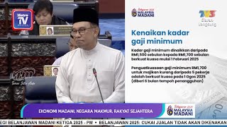 Belanjawan 2025 Gaji minimum dinaikkan kepada RM1700 berkuat kuasa Februari depan [upl. by Poyssick655]