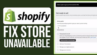 How To Fix Shopify Store Unavailable 2024  Easy [upl. by Nwahsirhc]