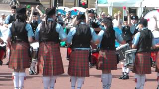 Oban High School Pipe Band 4 of 5 in George Square  Piping Live 2012 [upl. by Per]