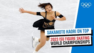 Sakamoto Kaori leads after the short program at WorldFigure 2023 ⛸️ [upl. by Joyann172]