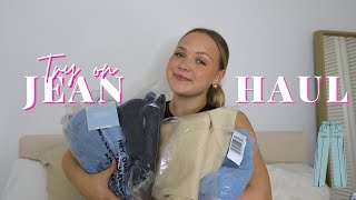 JEAN HAUL  FINDING THE PERFECT PAIR OF JEANS BERSHKA STRADIVARIUS COLLUSION [upl. by Aihsiyt]