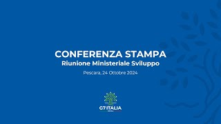 Conferenza stampa  Riunione Ministeriale G7 sullo Sviluppo [upl. by Paschasia187]