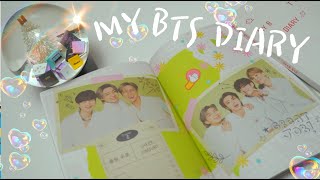 MY BTS DIARY Unboxing Communicate with BTS on Twitter and Weverse防弾少年団 開封 日本語版나의 방탄소년단 다이어리 언박싱 [upl. by Scales478]