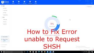 How to Fix 3uTools 9 ERROR Unable to request SHSH Latest [upl. by Berga51]